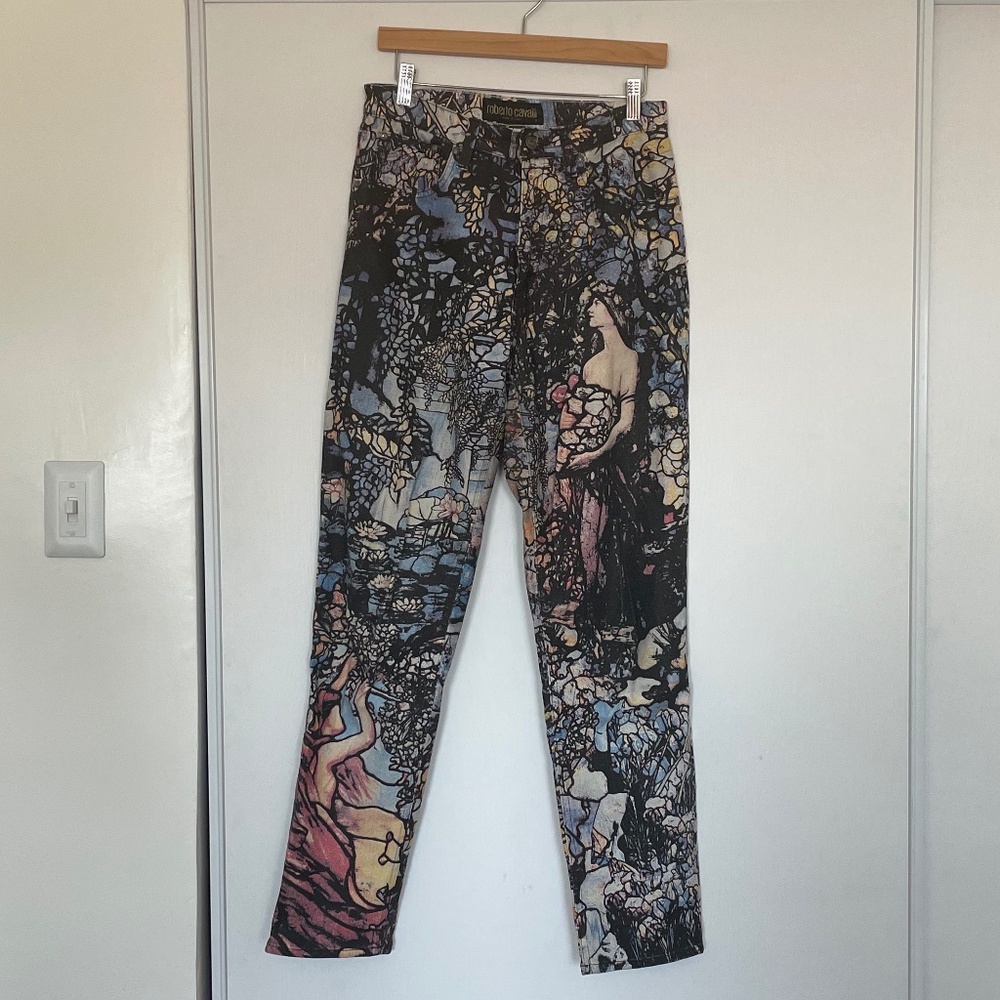 Roberto Cavalli Printed Jeans